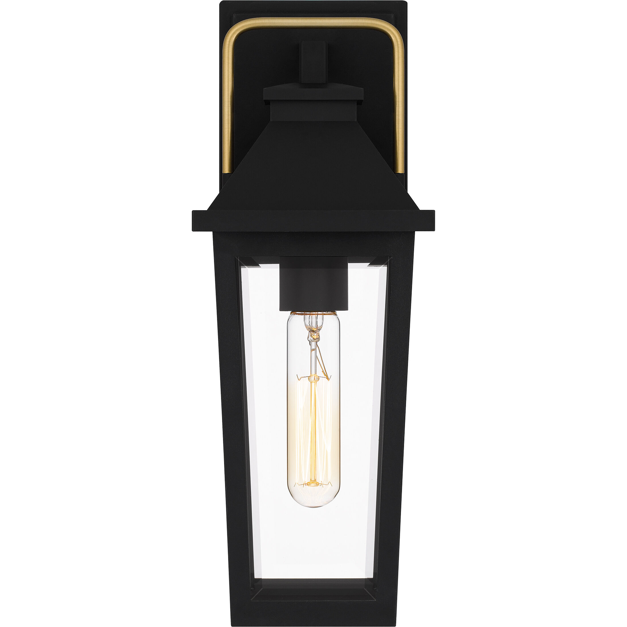 Buckley 1 Light 15 inch Matte Black Outdoor Wall Lantern