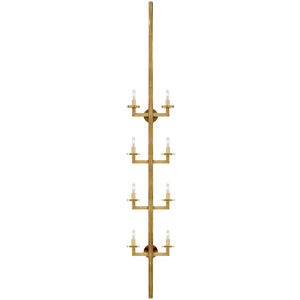 Kelly Wearstler Liaison 8 Light 13 inch Antique-Burnished Brass Statement Sconce Wall Light