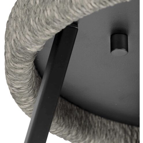 Laramie 1 Light 12 inch Matte Black Flush Mount Ceiling Light, Design Series