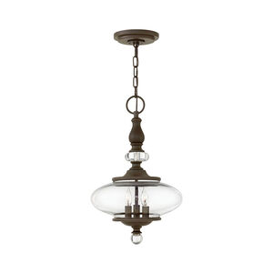 Wexley 3 Light 12 inch Oil Rubbed Bronze Pendant Ceiling Light