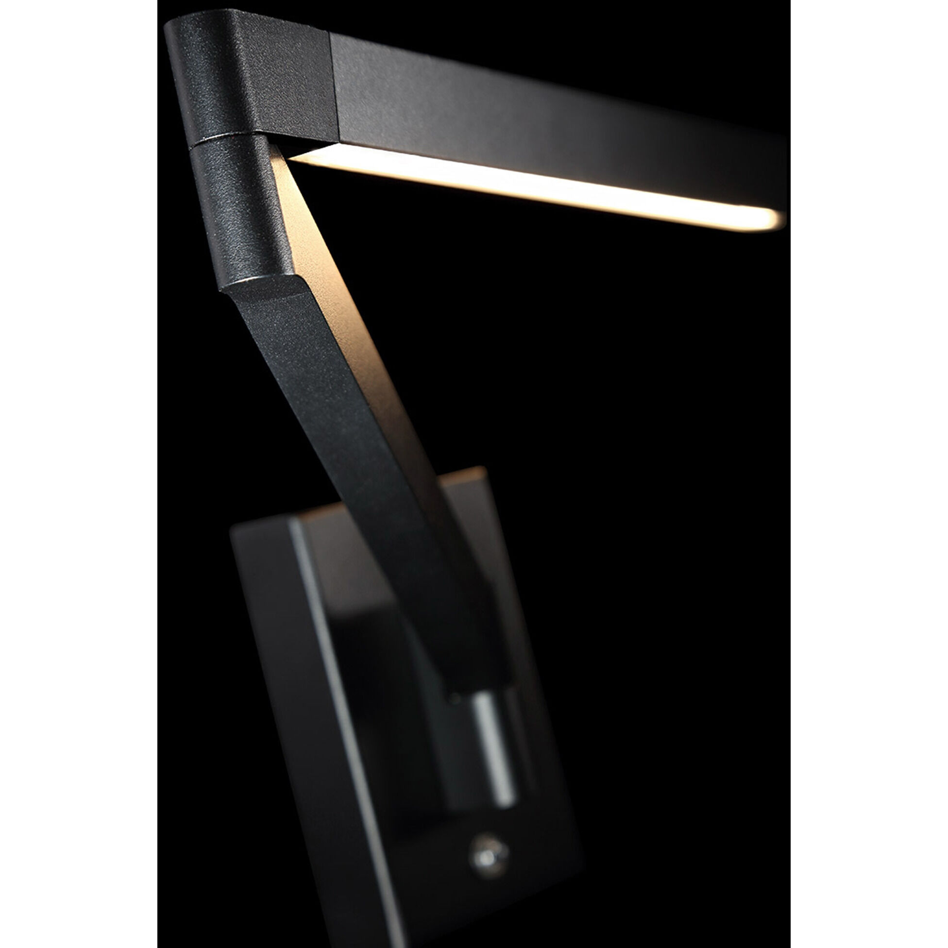 Beam 3 inch 8 watt Black Headboard Light Wall Light