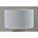 Frederick 28.5 inch 100.00 watt Burled Wood with Antique Brass Accent Table Lamp Portable Light