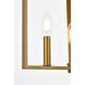 Vino 3 Light 14 inch Brass Pendant Ceiling Light