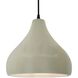 Radiance 1 Light 13.5 inch Celadon Green Crackle and Matte Black Pendant Ceiling Light