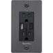 1G Duplex 125 Smoked Bronze Outlet, USB A + C