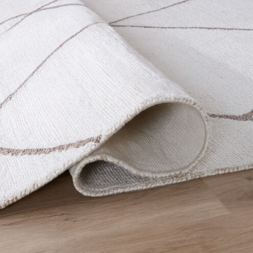 Contemporary Luxe 130 X 94 inch Black/White Rug in 8 x 11