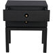 Andras 28 X 24 inch Black Side Table