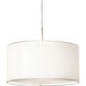 Mae 3 Light 20 inch Satin Nickel Pendant Ceiling Light