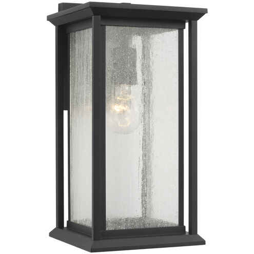 Audley 1 Light 15 inch Textured Black Outdoor Wall Lantern, Medium