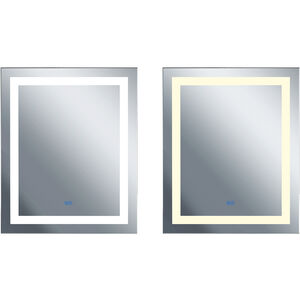 Abril 40 X 31.5 inch Matte White Mirror, Rectangle