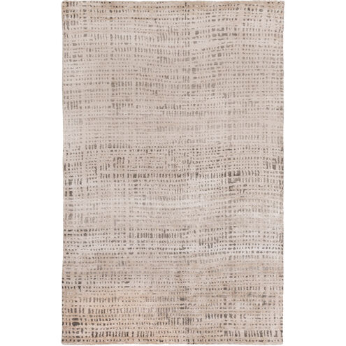 Ludlow 36 X 24 inch Ivory/Dark Brown/Taupe Rugs, Viscose