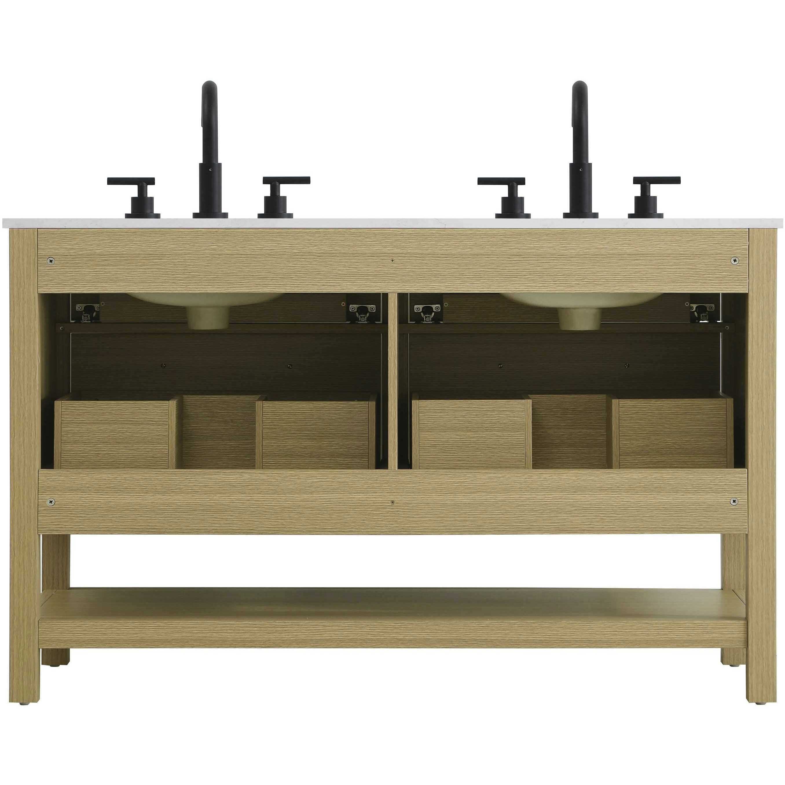 Karson 60 X 34 inch Honey Brown Bathroom Vanity Cabinet