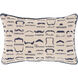 Wax that Stache 19 inch Khaki, Dark Blue Pillow Kit