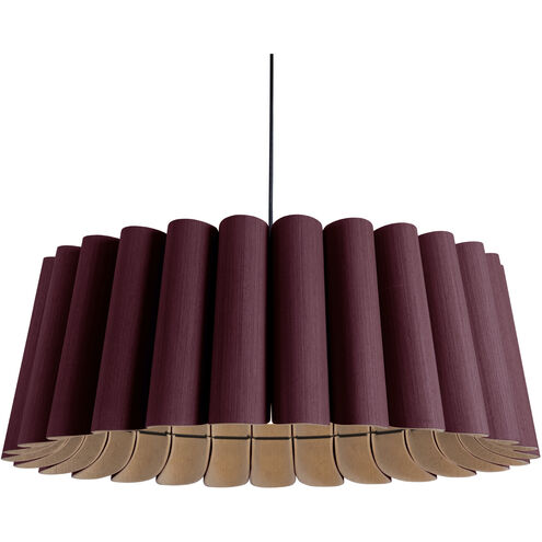 Renata 1 Light 31.5 inch Black Pendant Ceiling Light in 32 in, Violet, Acoustic WEP Collection