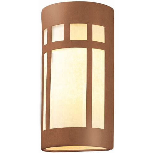 Ambiance 2 Light 10.75 inch Adobe and White Wall Sconce Wall Light