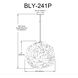 Bailey 1 Light 24 inch Matte Black Single Drop Pendant Ceiling Light, Large