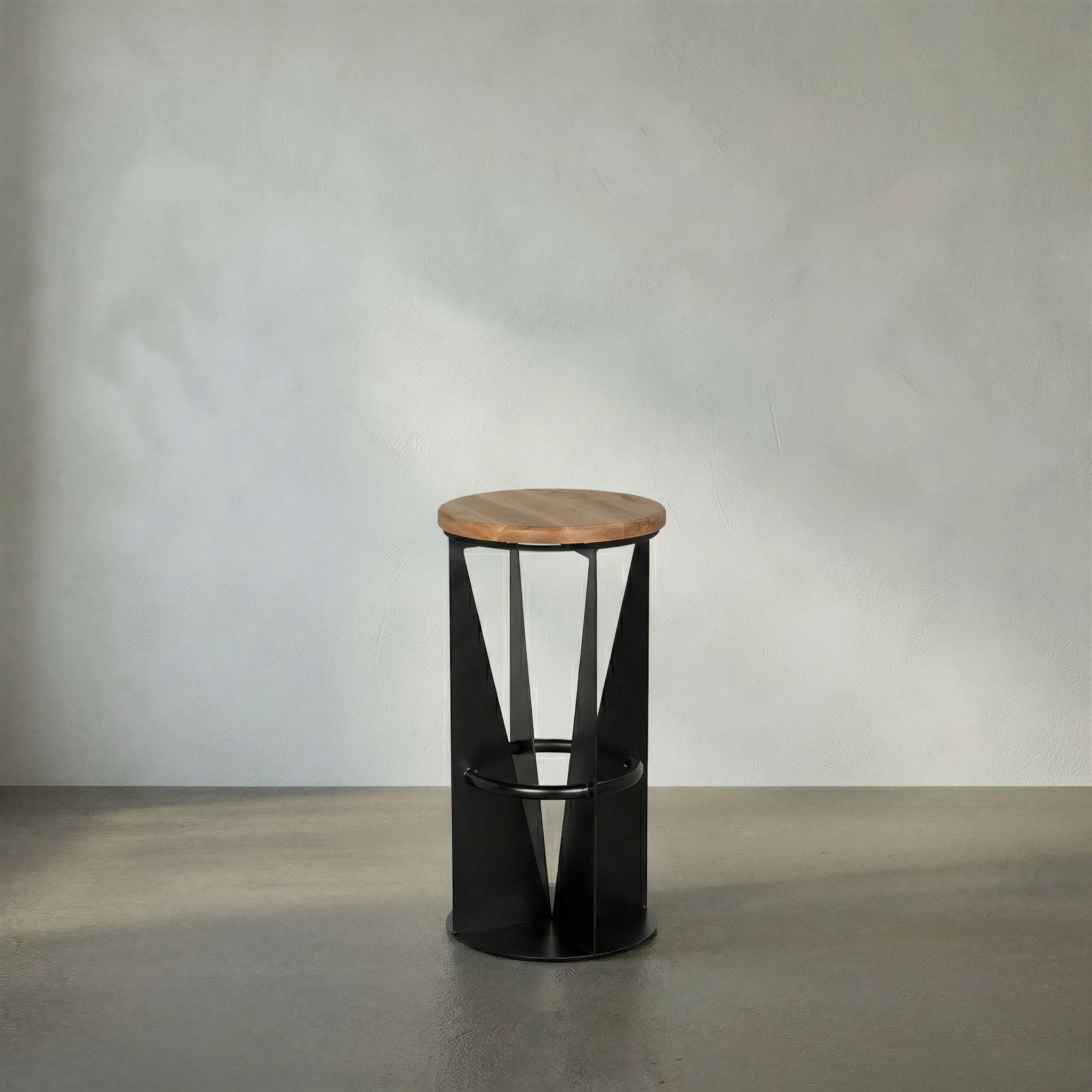 Nagoya 30 inch Matte Black Bar Stool