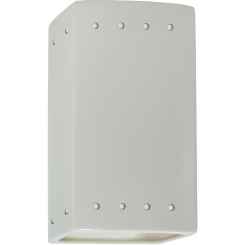 Ambiance Rectangle LED 5.25 inch Matte White Wall Sconce Wall Light, Small