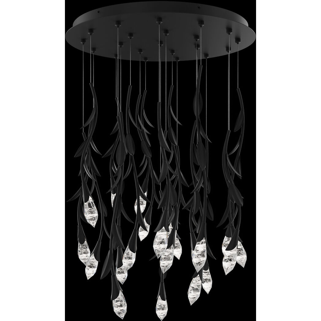 Signature Secret Garden LED Antique Pewter Multi-Light Pendant Ceiling Light