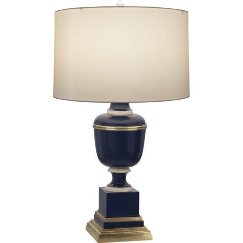 Annika 29.5 inch 150.00 watt Cobalt Table Lamp Portable Light in Cloud Cream Silk