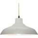 Radiance LED 15.5 inch Matte White and Matte Black Pendant Ceiling Light