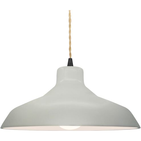 Radiance LED 15.5 inch Matte White and Matte Black Pendant Ceiling Light