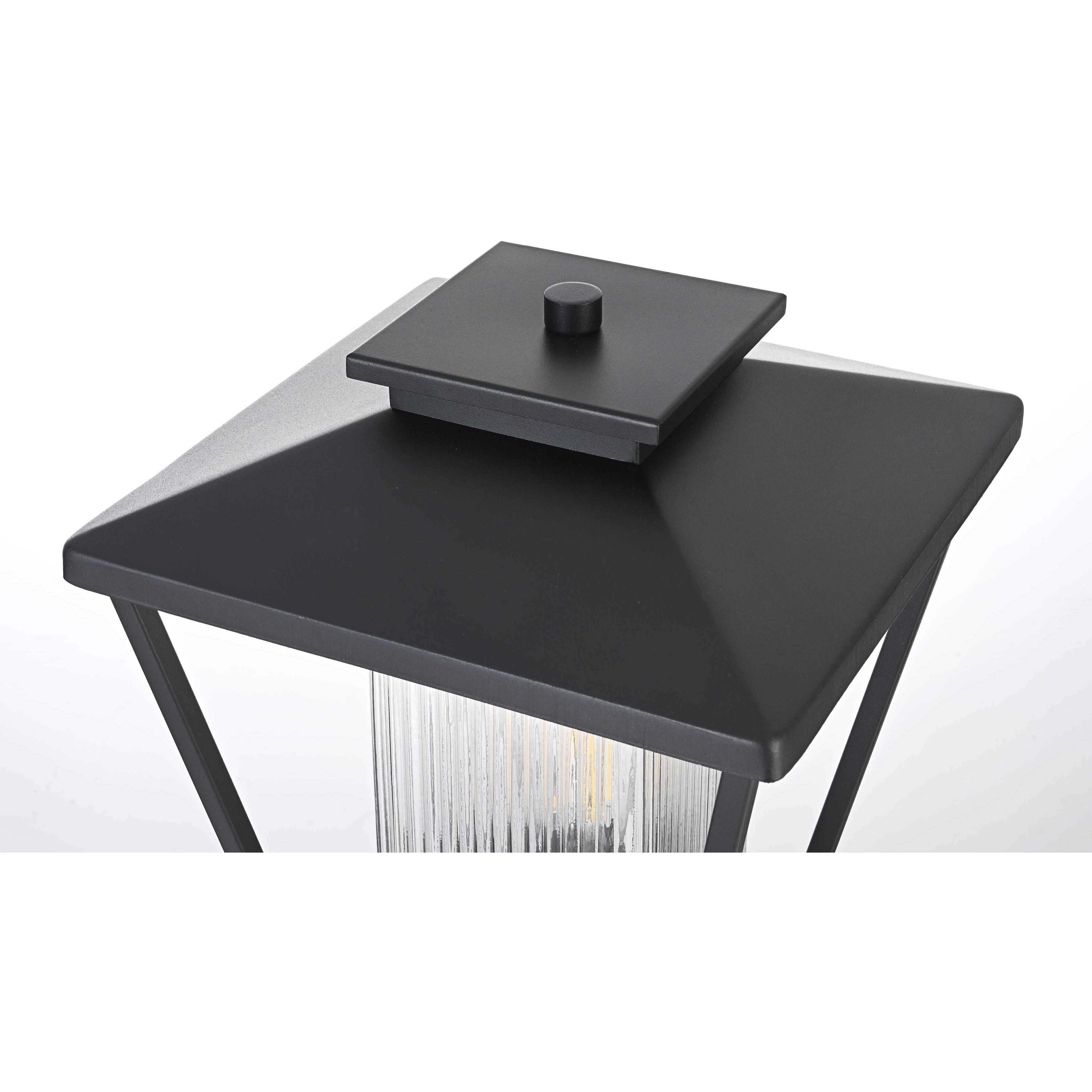 Gaul 1 Light 17 inch Black Outdoor Post Light