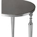 Modern Expressions Ciara Round 23 X 16 inch Nickel Accent Table