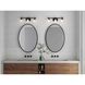 Martenne 3 Light 24 inch Matte Black Bathroom Vanity Light Wall Light