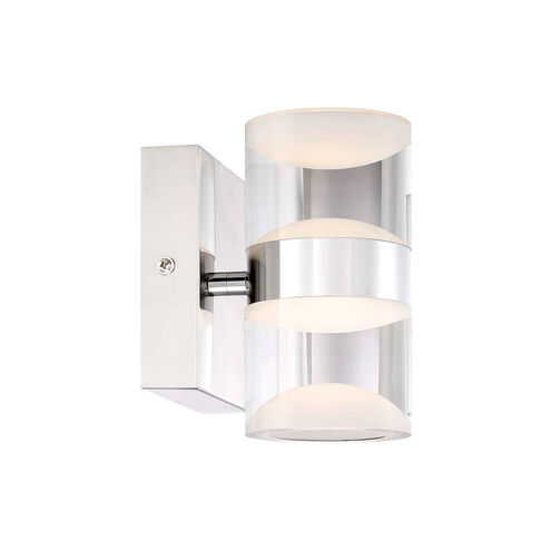 H2O 2 Light 10 inch Chrome Bath Vanity Wall Light