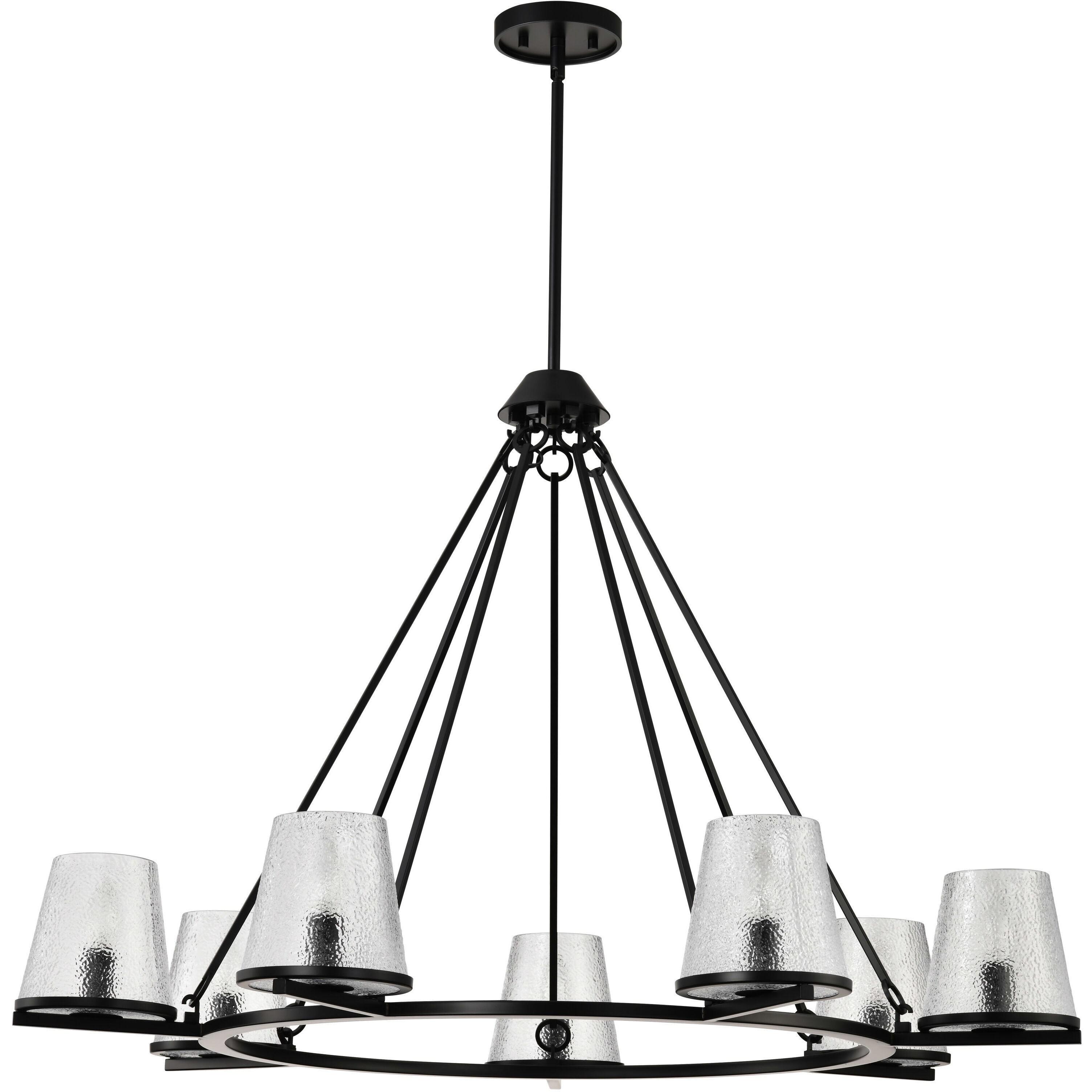 Valentine 40 inch Black Chandelier Ceiling Light