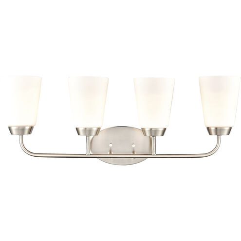 Winslow 4 Light 28 inch Brushed Nickel Vanity Light Wall Light