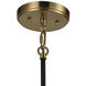 Mandeville 6 Light 23 inch Satin Brass with Oil Rubbed Bronze Chandelier Ceiling Light