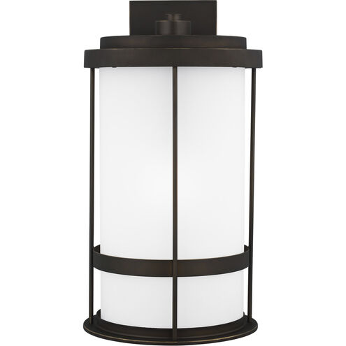 Wilburn 1 Light 24 inch Antique Bronze Outdoor Wall Lantern, Extra Large
