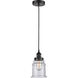 Edison Canton LED 6 inch Matte Black Mini Pendant Ceiling Light