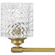 Elle LED 32 inch Heritage Brass Vanity Light Wall Light