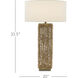 Torquay 33.5 inch 150 watt Natural Table Lamp Portable Light