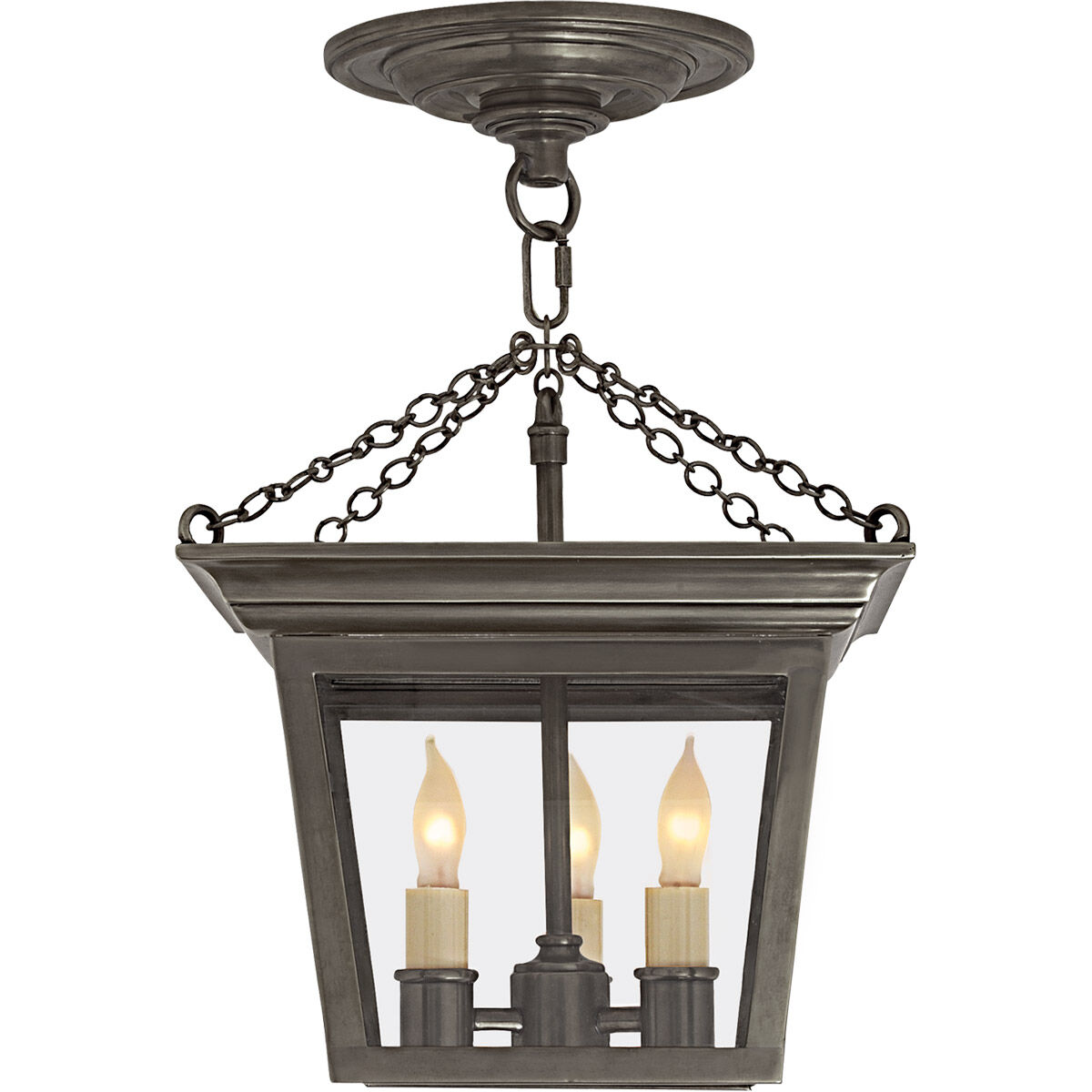 Semi flush lantern light deals