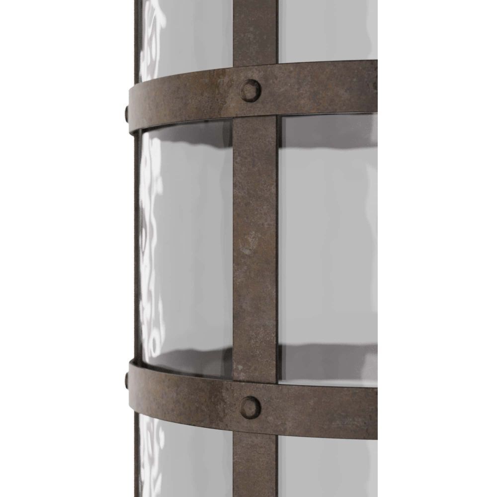 Rivet Blackened Iron Vase