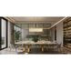 Abbey 5 Light 42.25 inch Brass and Cream Linear Chandelier Ceiling Light