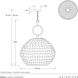 Ramya 1 Light 29.5 inch White Pendant Ceiling Light