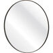 Beni 24 X 24 inch Black Wall Mirror, Small