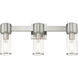 Quincy 3 Light 22.5 inch Brushed Nickel Vanity Wall Sconce Wall Light