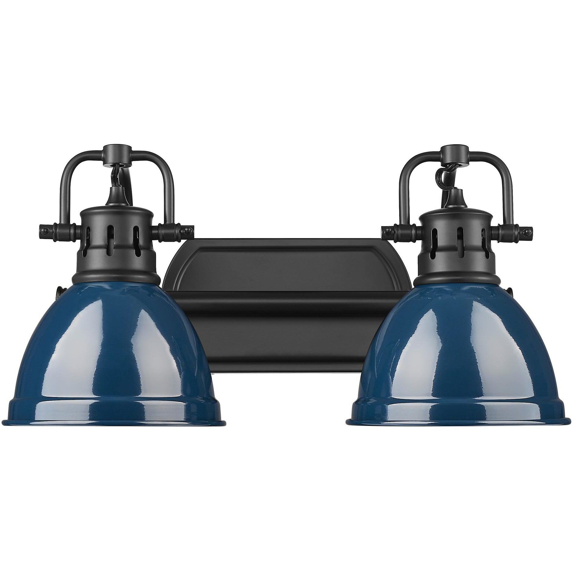 Yep Duncan Vanity Wall Light in Matte Black, Navy