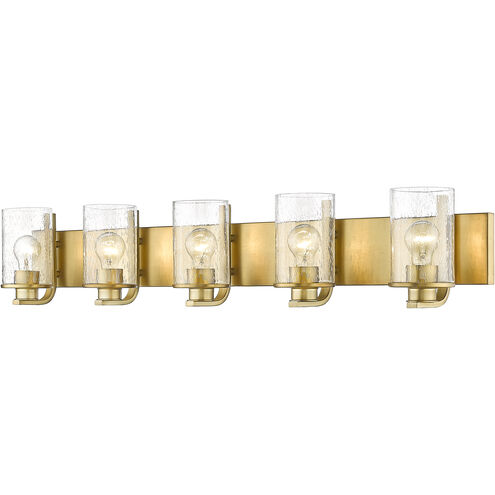 Beckett 5 Light 42 inch Olde Brass Vanity Wall Light