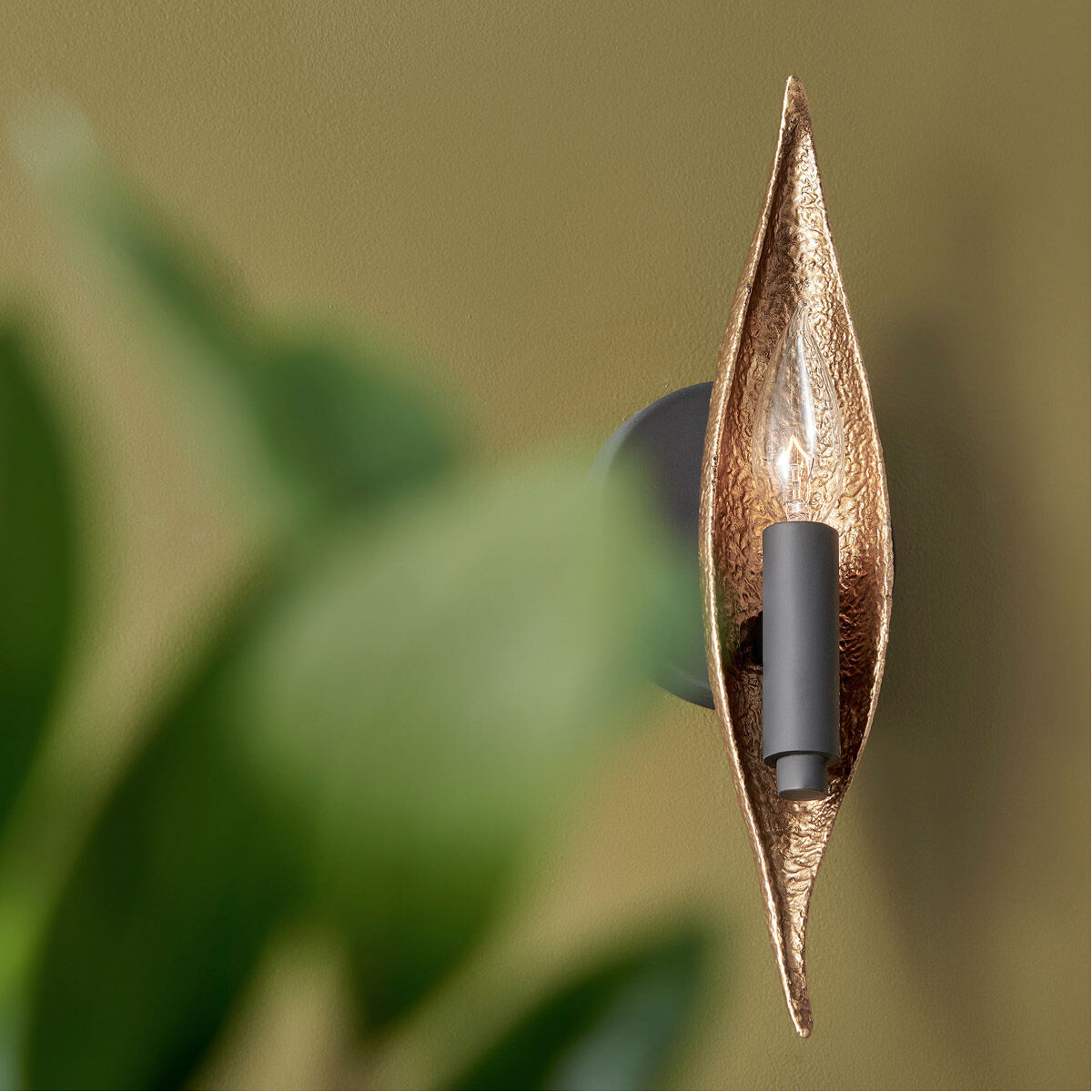 Willow 1 Light 4.5 inch Carbon Black ADA Sconce Wall Light