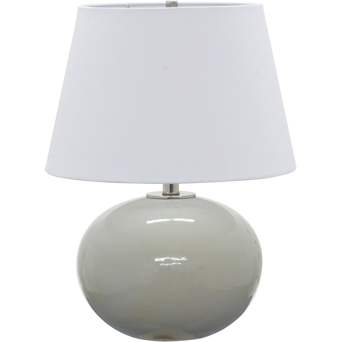 Scatchard 22 inch 100 watt Gray Gloss Table Lamp Portable Light