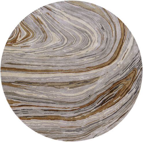 Kavita 72 X 72 inch Charcoal Rug in 6 Ft Round, Round