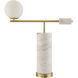Oslin 24.5 inch 100 watt Plated and Natural Accent Table Lamp Portable Light