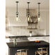 Alora Mood Emerson Pendant Ceiling Light in Matte Black, Clear Glass